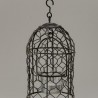 Jaula Colgante De Alambre Tea Light - Negro