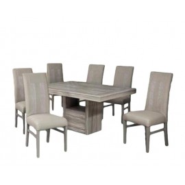 Antecomedor Garone 6 Sillas - Gris