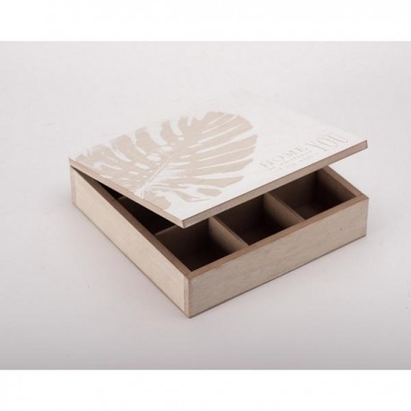 Caja De Te Palmera Dorada - Beige