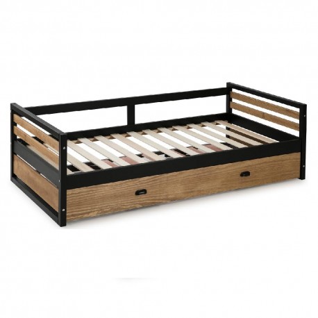 Cama Canguro Duplex Heby - Negro y cera