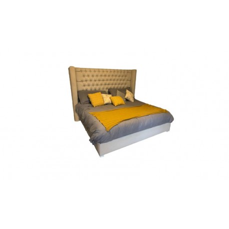 Cama King Size Zafiro - Beige