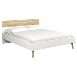 Cama Modelo Kiel - Roble Sonoma Y Blanco