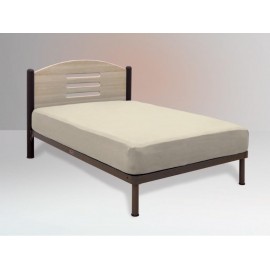 Cama 752T Individual Roble - Roble y Cobre