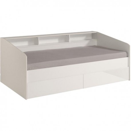 Cama individual Greve - Blanco y multicolor