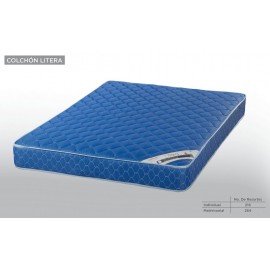 Colchon Modelo Litera Individual - Azul