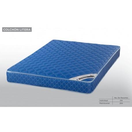 Colchon Modelo Litera Individual - Azul