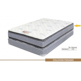 Colchon Paraiso Individual - Gris / Blanco