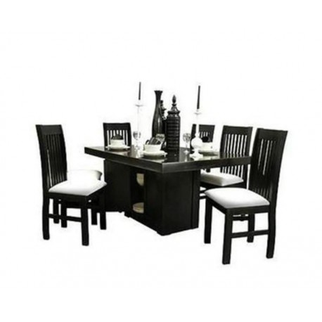 Comedor Leon 6 Sillas - Chocolate