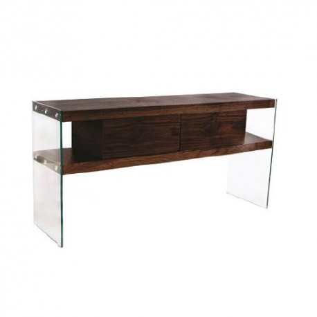 Credenza Clark 2 Cajones - Nogal
